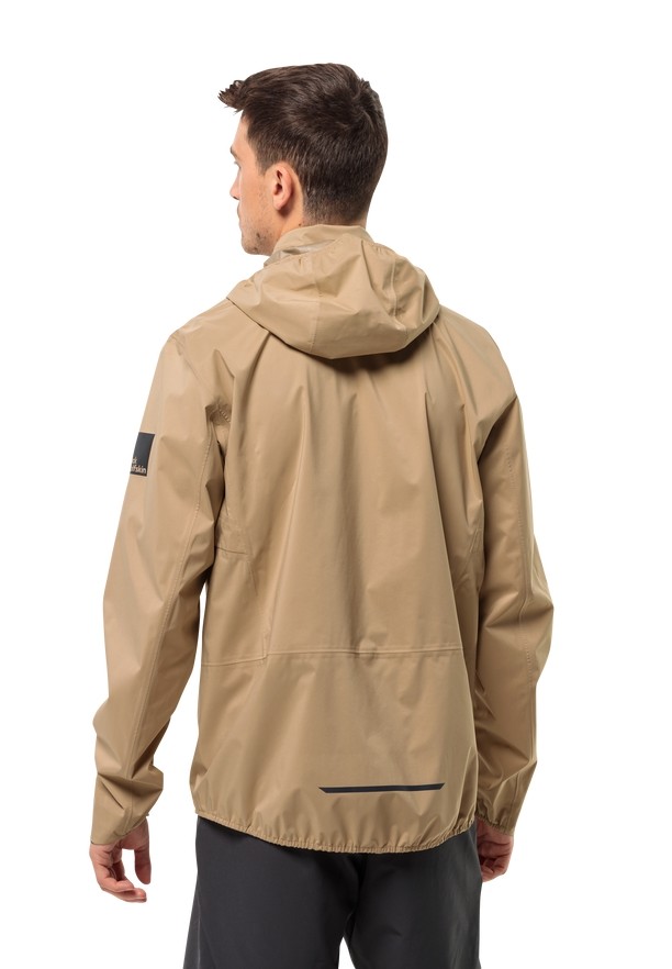 Brown Jack Wolfskin Bike Commute 2.5l Men Rain Jackets | 43049260