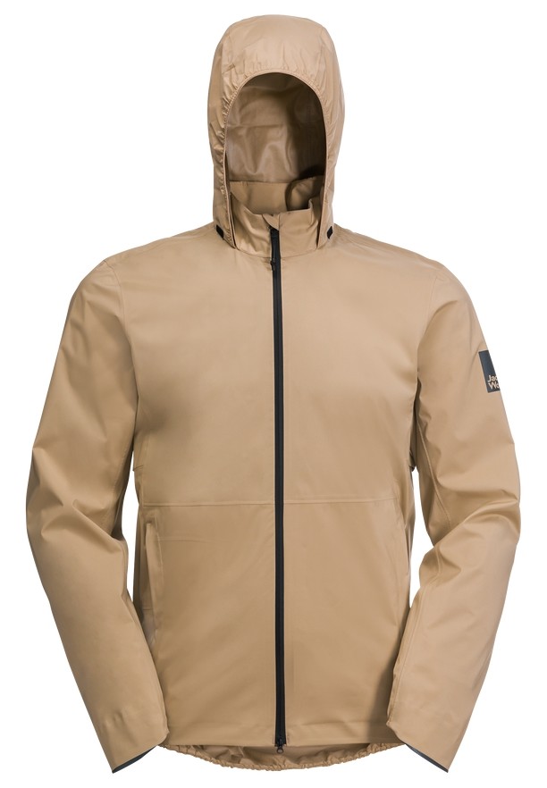 Brown Jack Wolfskin Bike Commute 2.5l Men Rain Jackets | 43049260