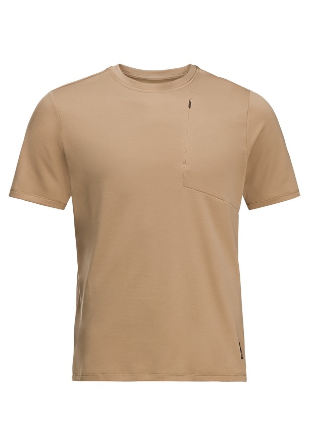 Brown Jack Wolfskin Bike Commute Men T Shirts | 91863449