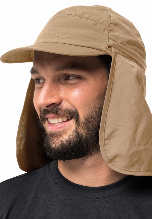 Brown Jack Wolfskin Canyon Men Caps | 13378230