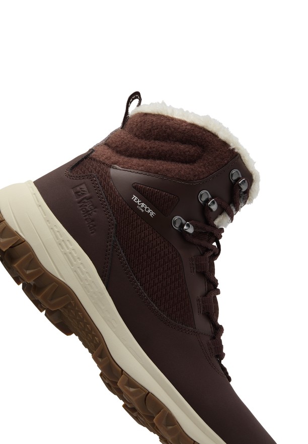 Brown Jack Wolfskin Everquest Texapore High Women Winter Shoes | 47859491