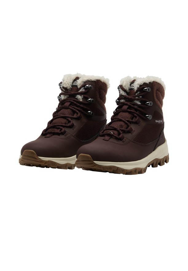 Brown Jack Wolfskin Everquest Texapore High Women Winter Shoes | 47859491