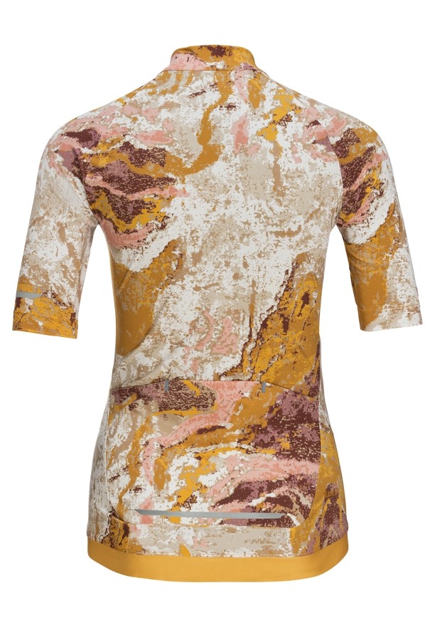 Brown Jack Wolfskin Gravex Printed Fz S/s Women Shirts | 43863408