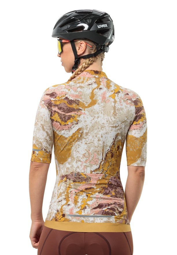 Brown Jack Wolfskin Gravex Printed Fz S/s Women Shirts | 43863408