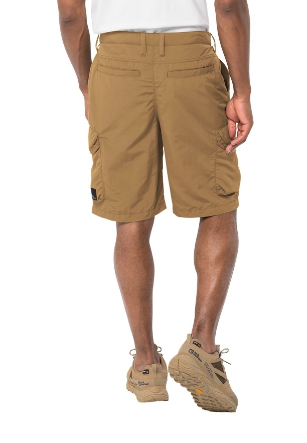 Brown Jack Wolfskin Kalahari Cargo Men Shorts | 46380560