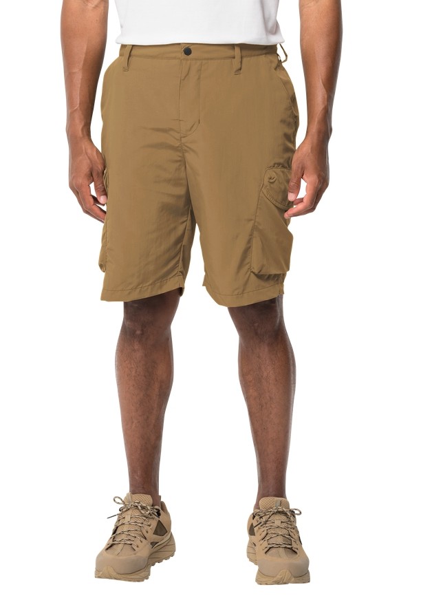 Brown Jack Wolfskin Kalahari Cargo Men Shorts | 46380560