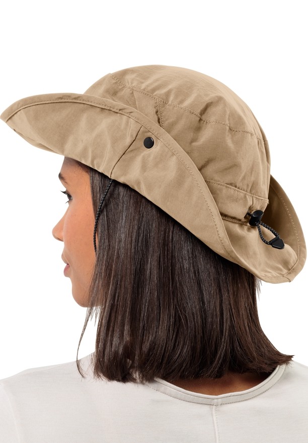 Brown Jack Wolfskin Mesh Men Bucket Hats | 70444130