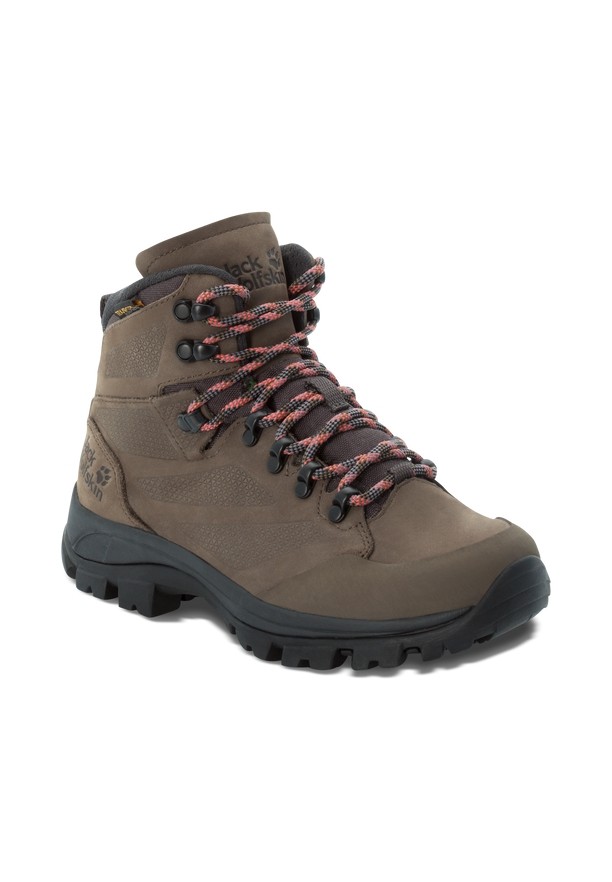 Brown Jack Wolfskin Rebellion Texapore Mid Women Hiking Shoes | 69118532