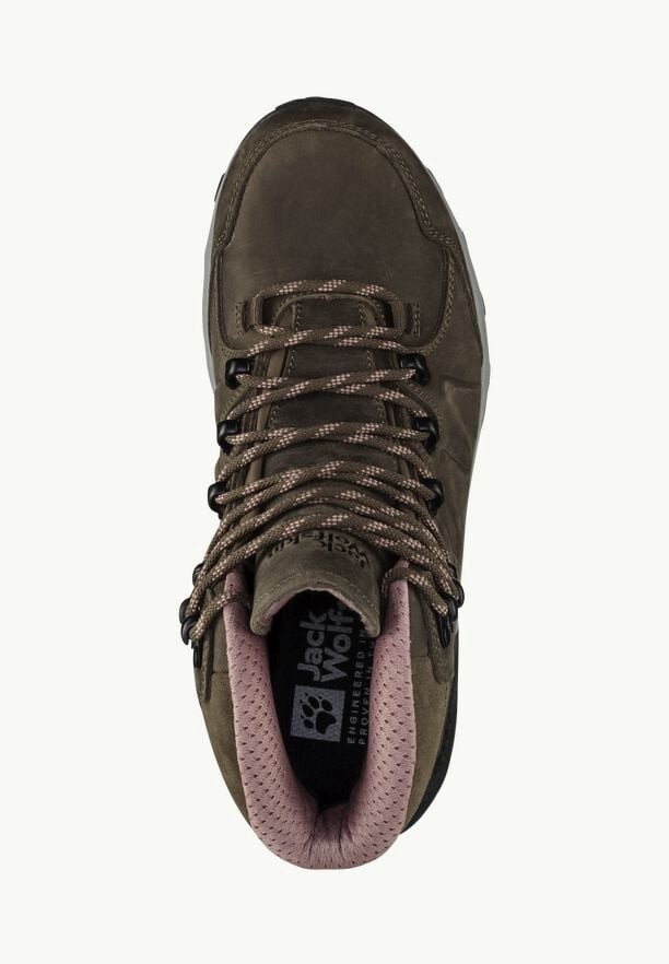 Brown Jack Wolfskin Refugio Prime Texapore Mid Women Hiking Shoes | 36587566