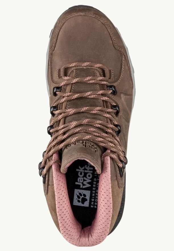 Brown Jack Wolfskin Refugio Prime Texapore Mid Women Hiking Shoes | 36587566