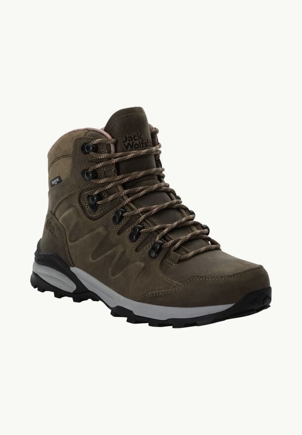 Brown Jack Wolfskin Refugio Prime Texapore Mid Women Hiking Shoes | 36587566