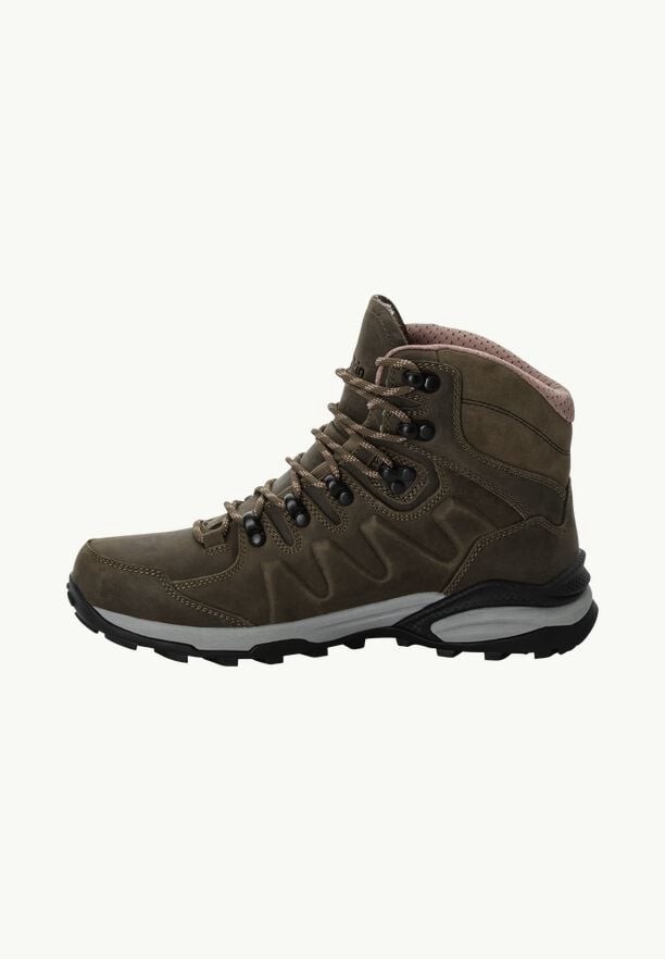 Brown Jack Wolfskin Refugio Prime Texapore Mid Women Hiking Shoes | 36587566