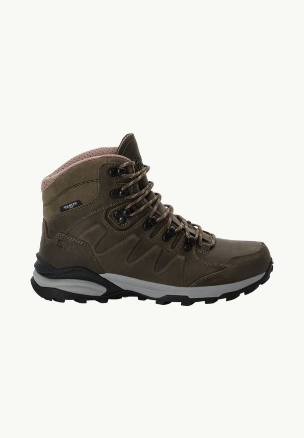 Brown Jack Wolfskin Refugio Prime Texapore Mid Women Hiking Shoes | 36587566