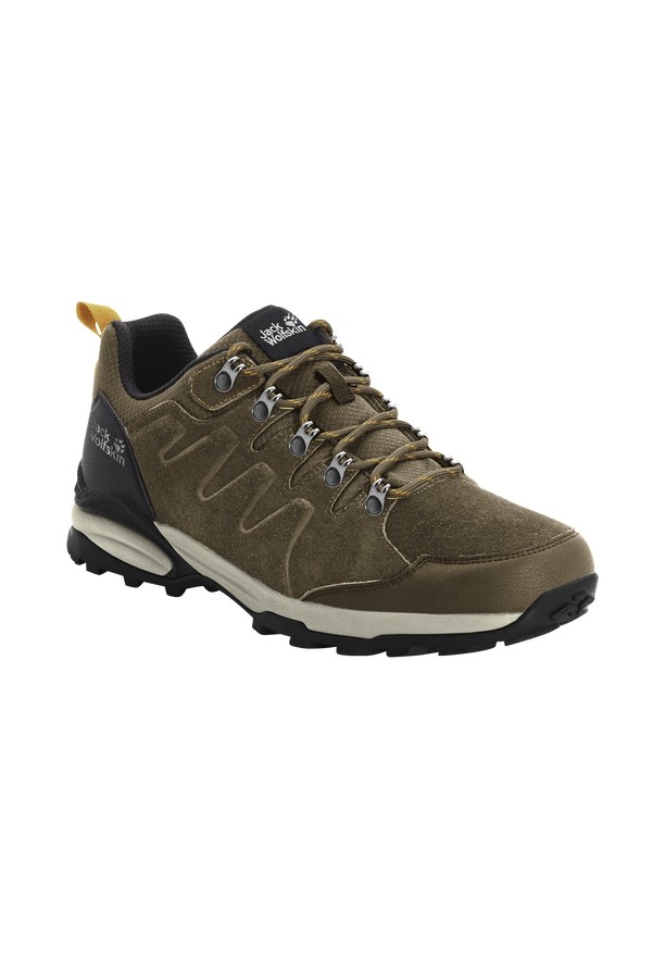 Brown Jack Wolfskin Refugio Texapore Low Women Hiking Shoes | 85446472