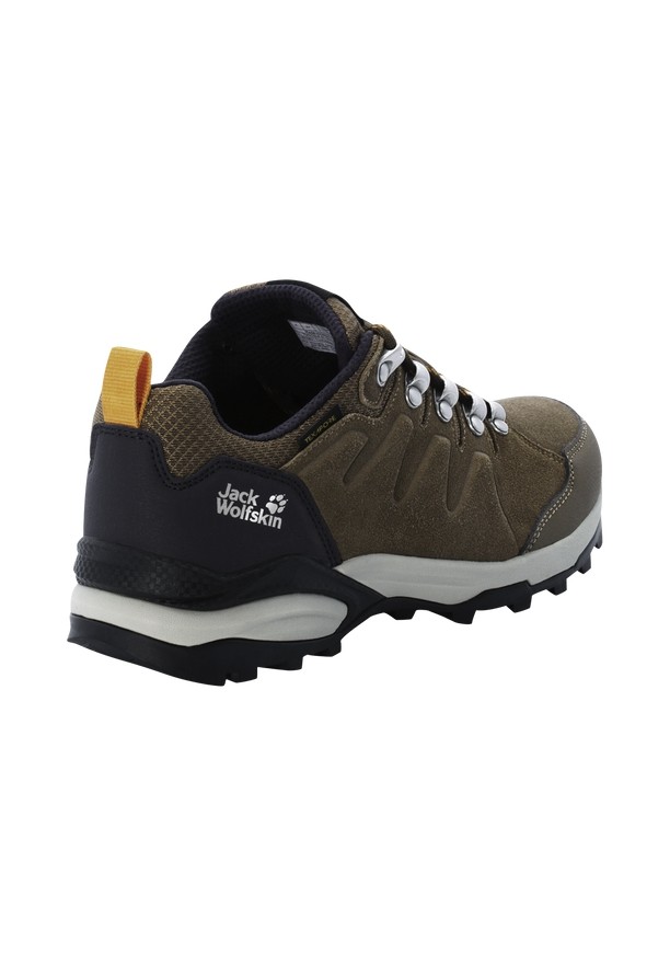 Brown Jack Wolfskin Refugio Texapore Low Women Hiking Shoes | 85446472