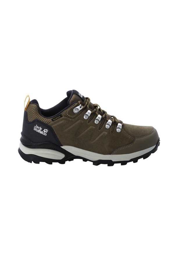 Brown Jack Wolfskin Refugio Texapore Low Women Hiking Shoes | 85446472