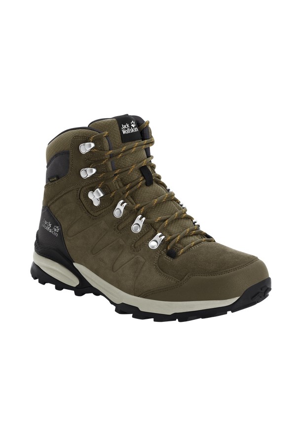 Brown Jack Wolfskin Refugio Texapore Mid Women Hiking Shoes | 21654882