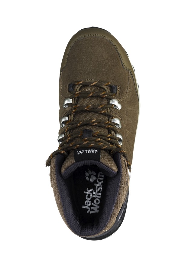Brown Jack Wolfskin Refugio Texapore Mid Women Hiking Shoes | 21654882