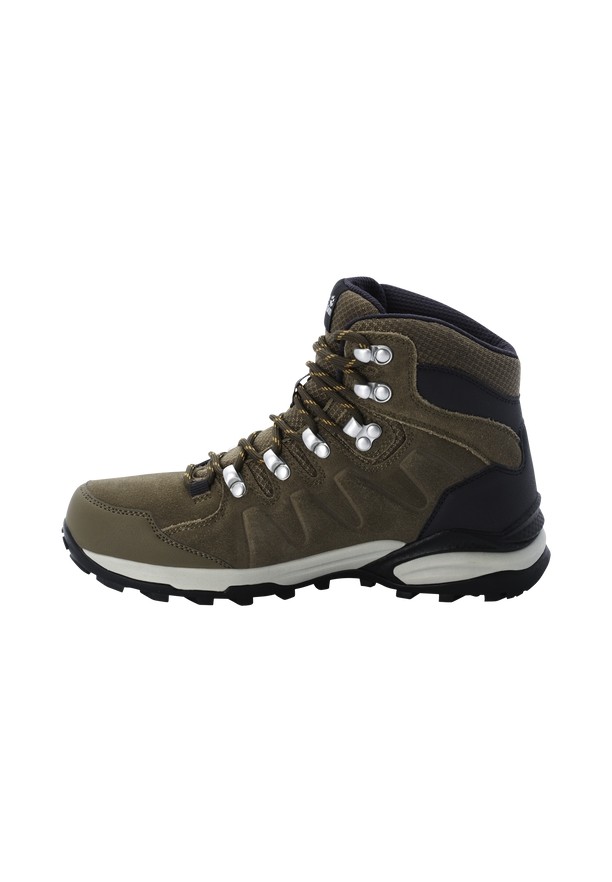 Brown Jack Wolfskin Refugio Texapore Mid Women Hiking Shoes | 21654882