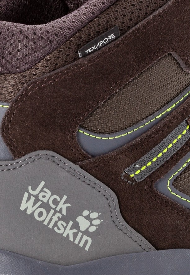 Brown Jack Wolfskin Vojo 3 Texapore Mid Men Hiking Shoes | 72352879