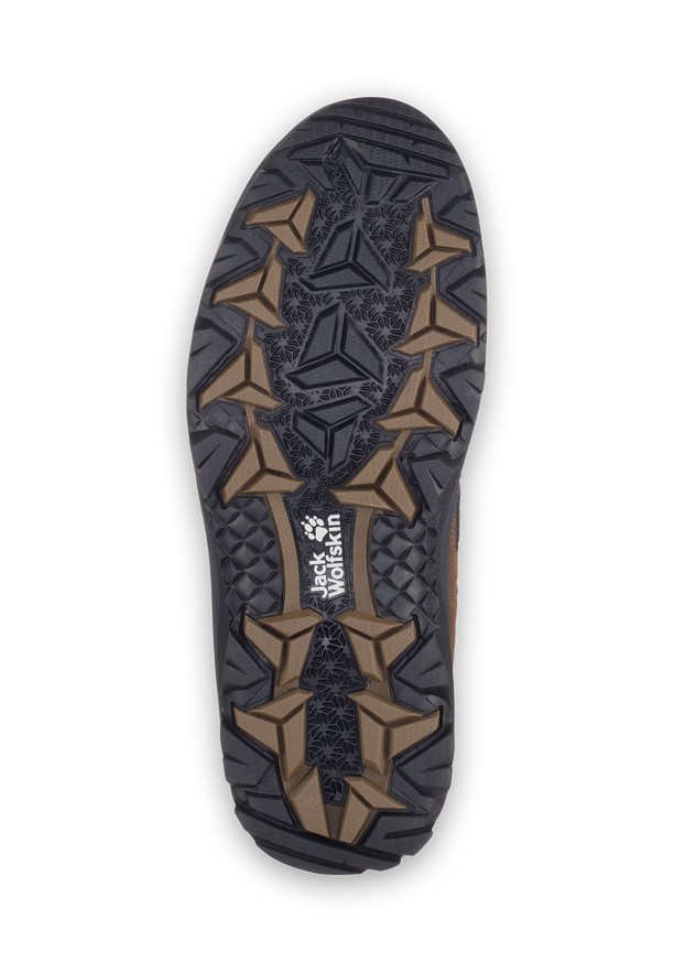 Brown Jack Wolfskin Vojo 3 Texapore Mid Men Hiking Shoes | 30240620
