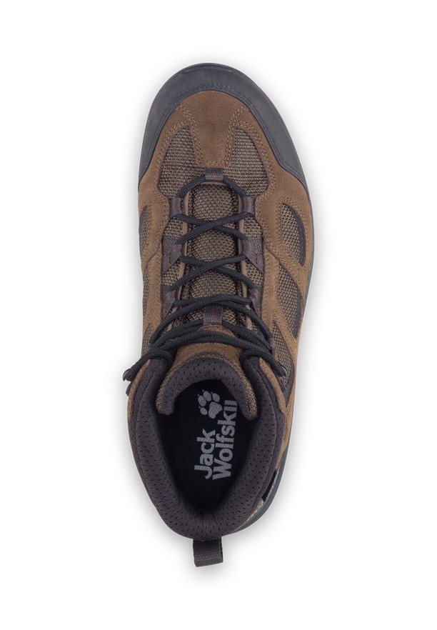 Brown Jack Wolfskin Vojo 3 Texapore Mid Men Hiking Shoes | 30240620