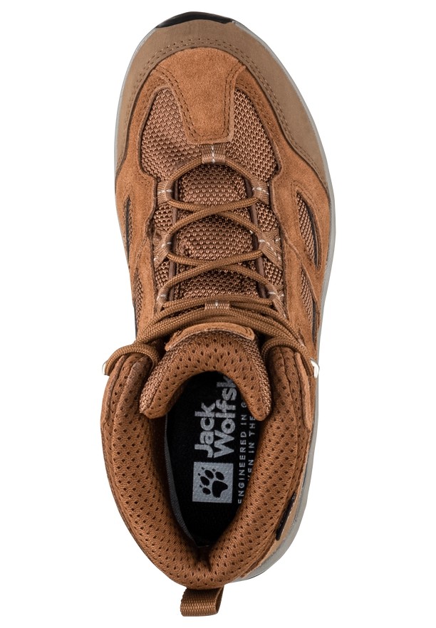Brown Jack Wolfskin Vojo 3 Texapore Mid Women Hiking Shoes | 82700738