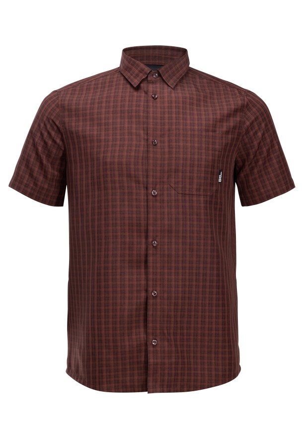 Chocolate Jack Wolfskin El Dorado Men Shirts | 26789724