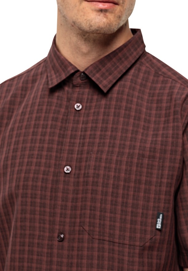 Chocolate Jack Wolfskin El Dorado Men Shirts | 26789724