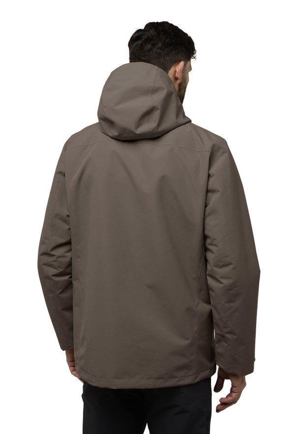 Coffee Jack Wolfskin Altenberg 3in1 Men Jackets | 17549587