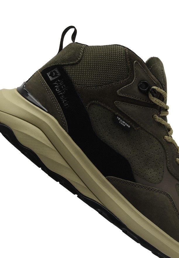 Coffee Jack Wolfskin Camp Fever Texapore Mid Men Outdoor Shoes | 77928719