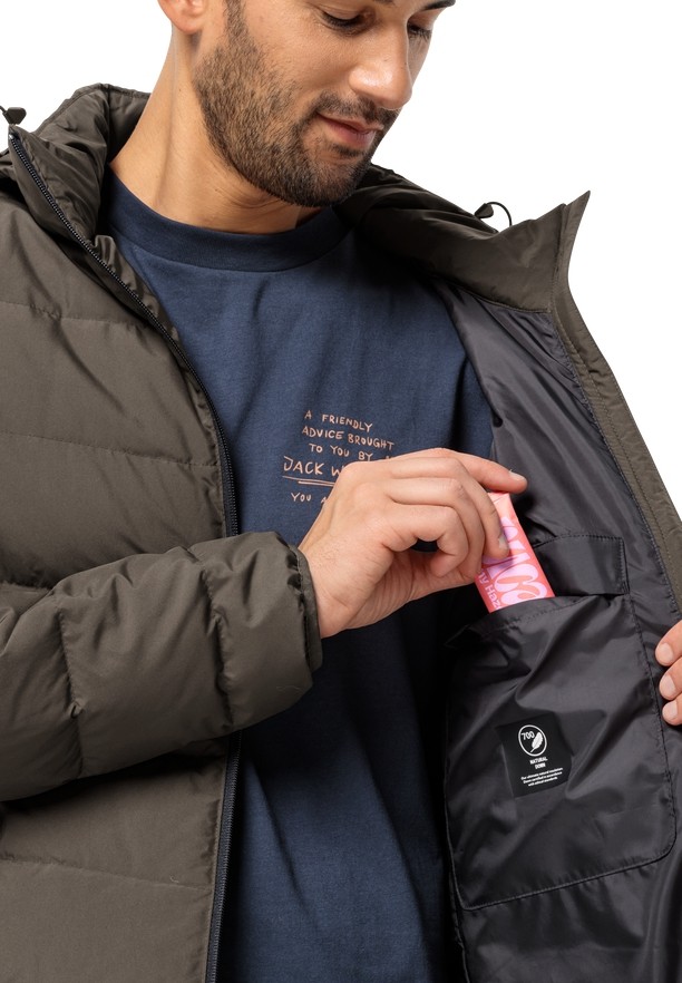 Coffee Jack Wolfskin Colonius Men Down Jackets | 50110650