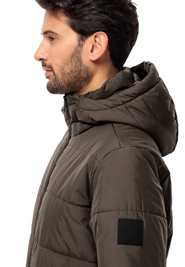 Coffee Jack Wolfskin Deutzer Long Men Jackets | 38832105
