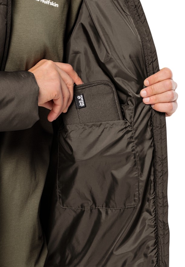 Coffee Jack Wolfskin Deutzer Long Men Jackets | 38832105