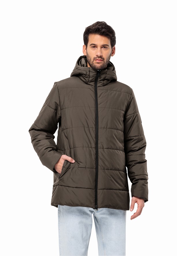 Coffee Jack Wolfskin Deutzer Long Men Jackets | 38832105