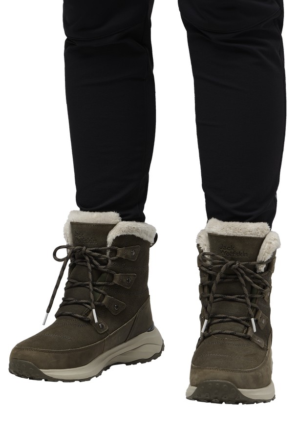 Coffee Jack Wolfskin Dromoventure Texapore High Women Winter Shoes | 37175463