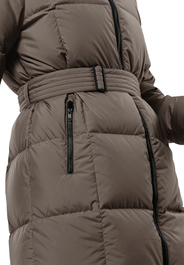 Coffee Jack Wolfskin Frozen Lake Women Down Coats | 78480391