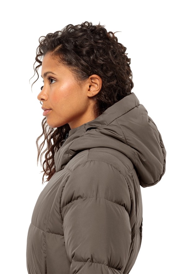 Coffee Jack Wolfskin Frozen Lake Women Down Coats | 78480391