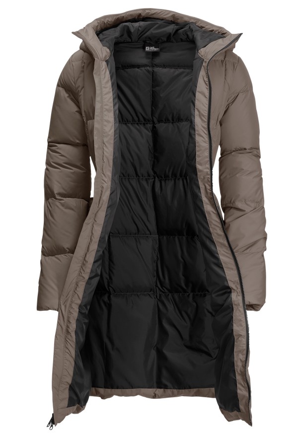 Coffee Jack Wolfskin Frozen Lake Women Down Coats | 78480391