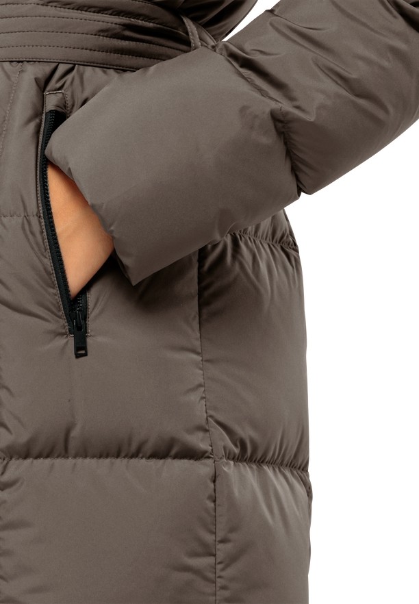 Coffee Jack Wolfskin Frozen Lake Women Down Coats | 78480391