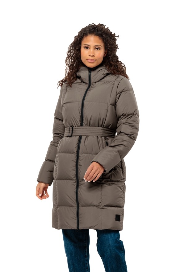 Coffee Jack Wolfskin Frozen Lake Women Down Coats | 78480391