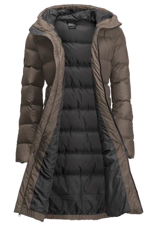 Coffee Jack Wolfskin Frozen Palace Women Down Coats | 90460529