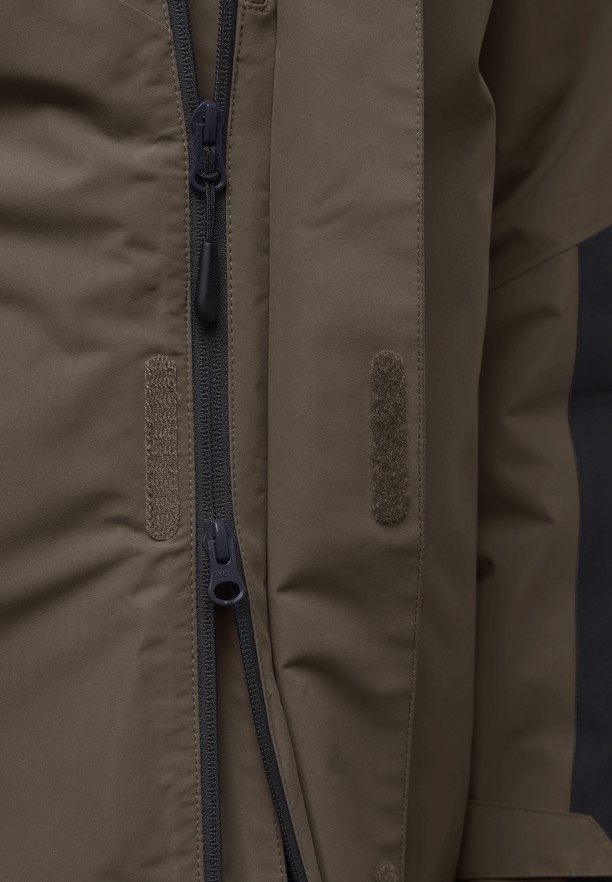 Coffee Jack Wolfskin Jasper 3in1 Men Jackets | 35989572