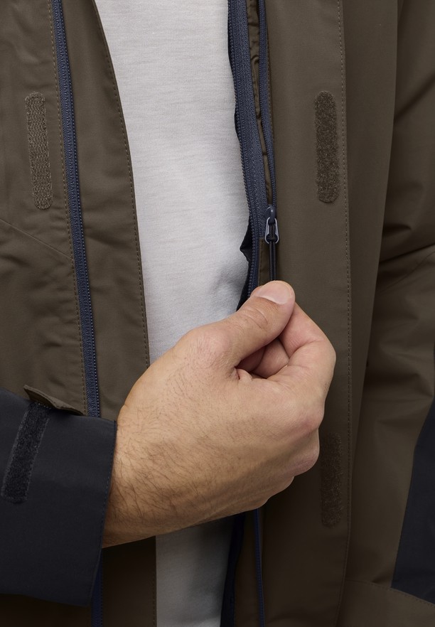 Coffee Jack Wolfskin Jasper 3in1 Men Jackets | 35989572