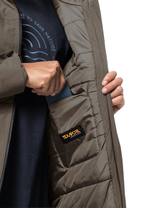 Coffee Jack Wolfskin Koenigsbau Men Coats | 96189411