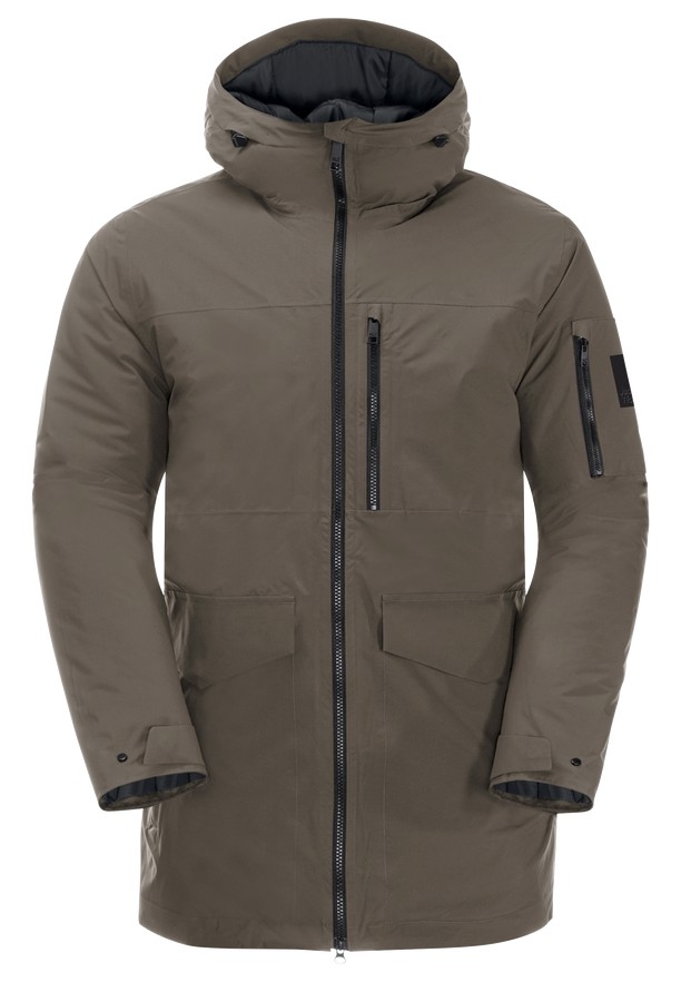 Coffee Jack Wolfskin Koenigsbau Men Coats | 96189411