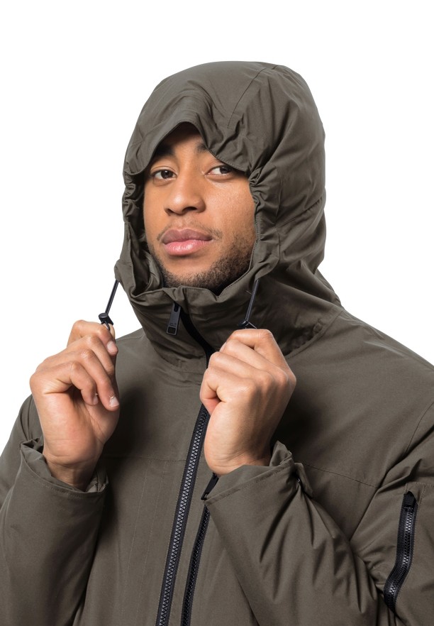 Coffee Jack Wolfskin Koenigsbau Men Coats | 96189411