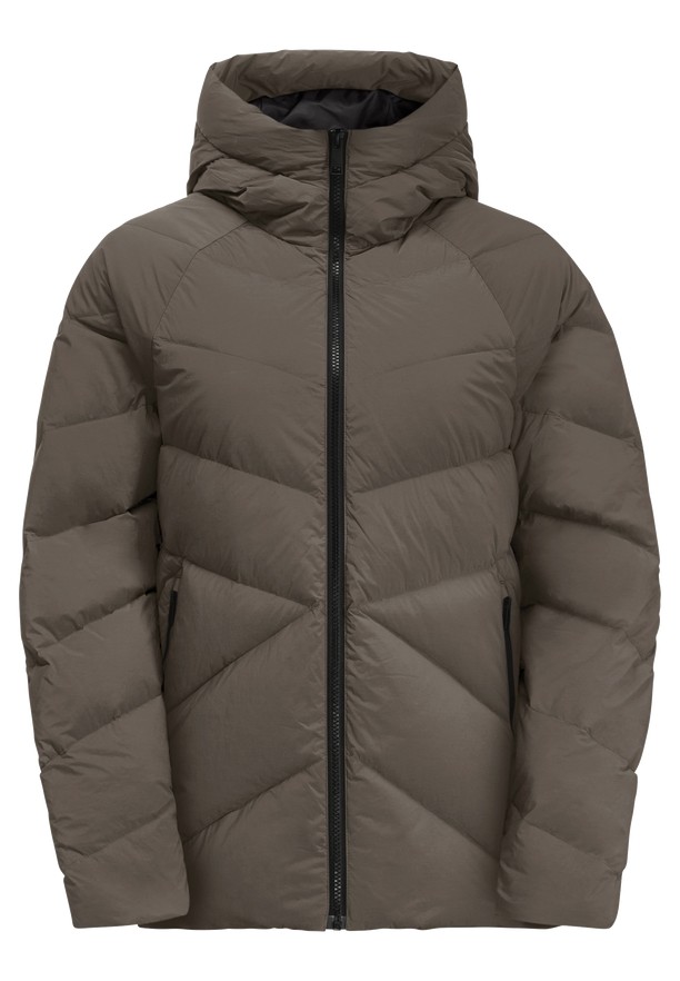 Coffee Jack Wolfskin Marienplatz Women Down Jackets | 17507529