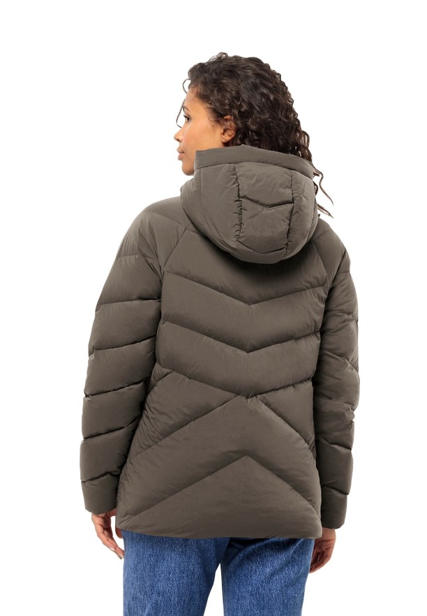 Coffee Jack Wolfskin Marienplatz Women Down Jackets | 17507529
