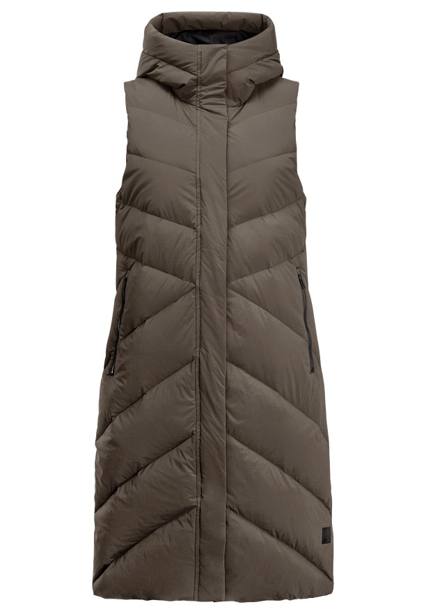 Coffee Jack Wolfskin Marienplatz Women Vest | 14204435